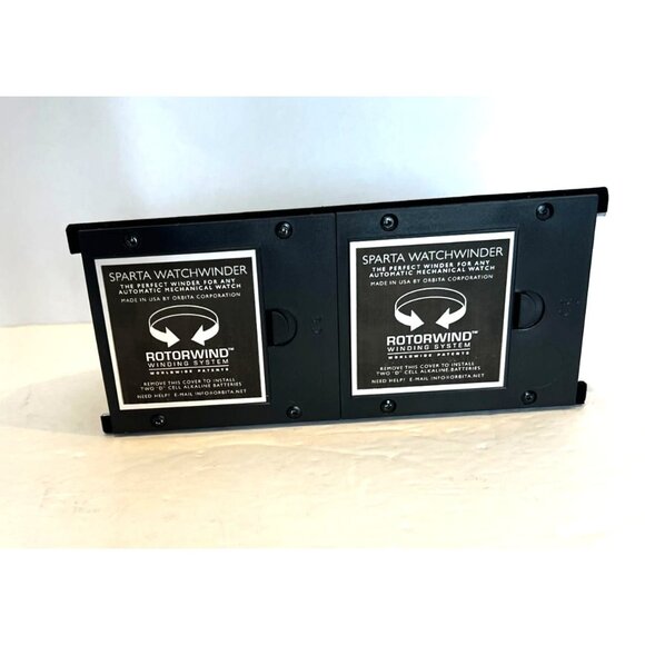 Orbita Sparta 2 Deluxe Watch Winder Rotorwind Teak Burl Case Finish - Picture 9 of 16